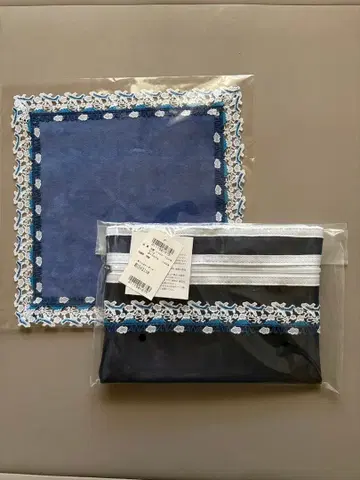 [기내 판매 한정] ANA x 긴자와 레이스 손수건&파우치 세트