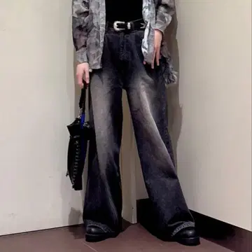 tk.TAKEO KIKUCHI [ A라인 시리즈 ] 데님 블랙 L사이즈