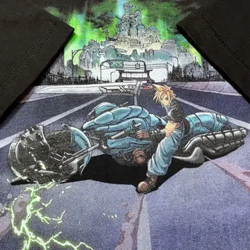 [ XL ] 파이널 판타지 7 FF7 클라우드 애니메이션 게임 티셔츠