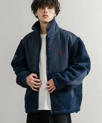 새상품 U.S. POLO ASSN. 네이비 보아 점퍼 M