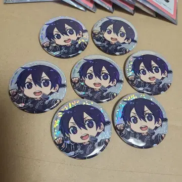 키리토 미니 캐릭터 캔뱃지 7개