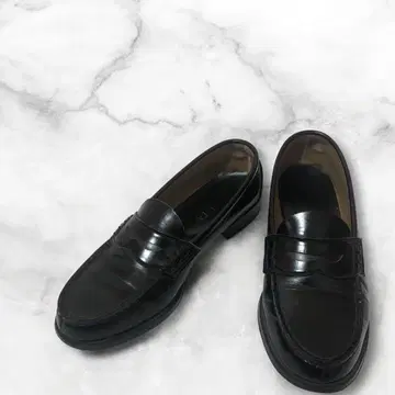 출퇴근 통학 추천 하루타 천연 가죽 코인 로퍼 블랙 25cm