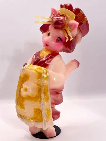 이슬이(히카리)토이즈 개인전 컬러 축광 빨간색 고양이 유녀 미개봉 새상품