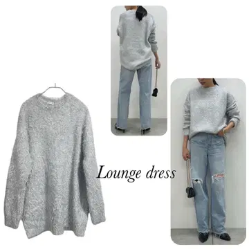 새상품 라운지 드레스 실버 라메 반짝이는 오버 사이즈 니트 스웨터