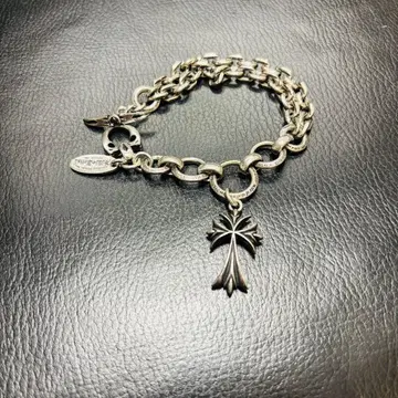 실버 액세서리 체인 팔찌 크롬 십자가 팔찌 은