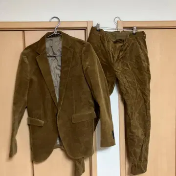 nano UNIVERSE 브라운 코듀로이 캐주얼 수트