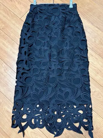 [ 새상품급 ] 36 사이즈 CELFORD 리본 레이스 스커트