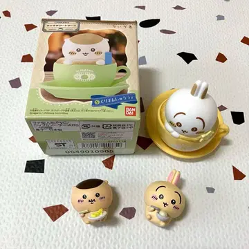 치이카와 캐릭터 아트 케이스 가챠 토끼 밤만쥬 4개 세트