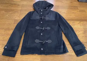 UNION STATION 네이비 더플 코트 후드 부착 S