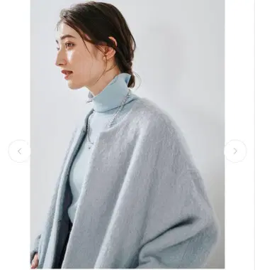 스트라 샤기 숏코트 블루