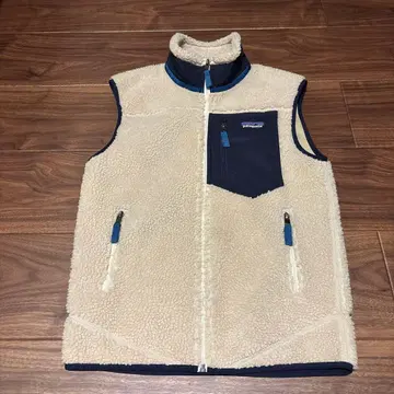 patagonia 레트로X 플리스 베스트 XS 크림색/네이비