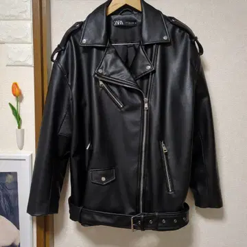 ZARA 블랙 라이더 자켓 M 여성용