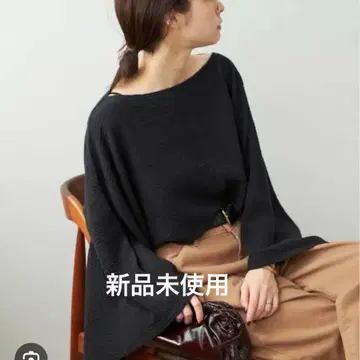 새상품 plage 아틀리에 프랑세 별주 TUBE 블라우스 블랙