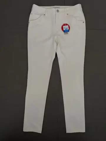 화이트 발수 가공 골프 팬츠