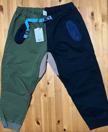 미사용 짐 마스터 헤링본 크롭 리브 팬츠 gym master