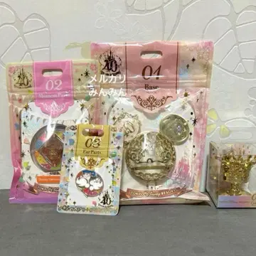 디즈니 40주년 모먼츠 고 라운드 피날레 골드 받침대