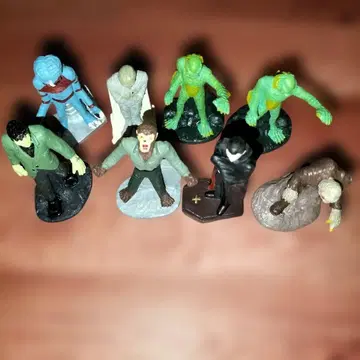 유니버셜 영화 몬스터 대전집 피규어 7종 8체 세트