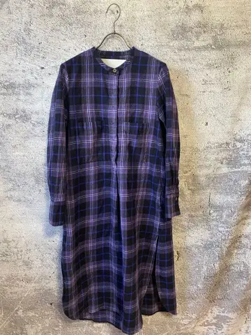 티카 울 셔츠 원피스