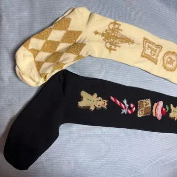 크리스마스 모티브 삭스 2켤레 세트