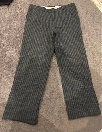 그레이 스트라이프 슬랙스 구제 의류 90s