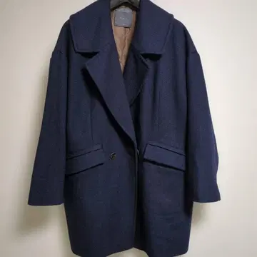 Hunch 울 더블 코트