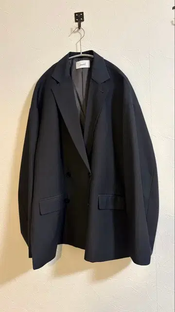 Soerte 그레이 더블 브레스트 테일러드 자켓