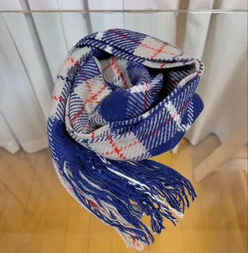 체크 무늬 머플러