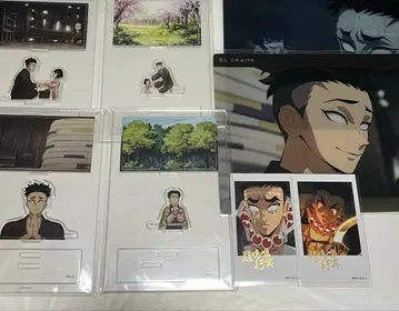 귀멸의 칼날 히메지마 교메이 디오라마 아크릴 스탠드 폴라로이드 금박