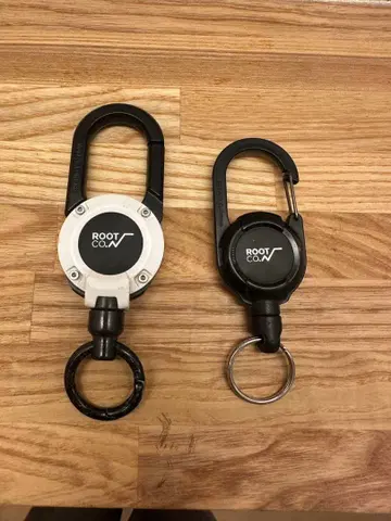 ROOT CO. 알루미늄 회전식 키링 2개 세트