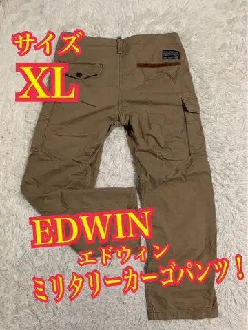 EDWIN 에드윈 밀리터리 카고 팬츠 베이지 XL 사이즈