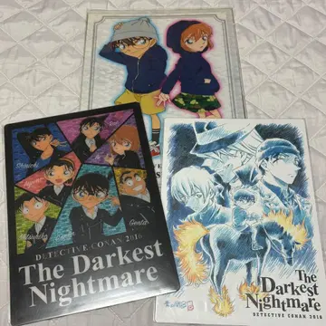 명탐정 코난 순흑의 악몽 극장판 클리어 파일 책받침 영화