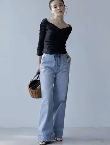 디자인 헤임 와이드 데님 팬츠