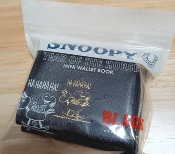 SNOOPY 지갑 블랙