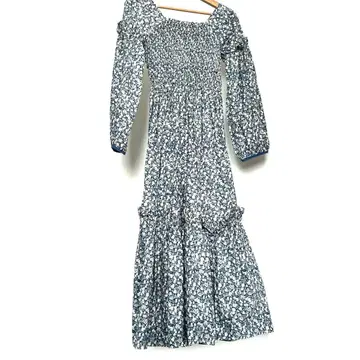 POPPY 아사기니뇨 페인트 후르츠 롱 원피스