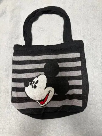 미키마우스 스트라이프 토트백