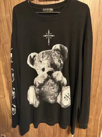 Travas Tokyo Studio 테디베어 긴팔 T셔츠