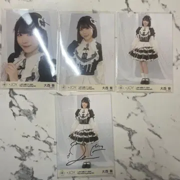 니지이로 프로젝트 오오니시 아오이 친필 투어 브로마이드 컴프 세트