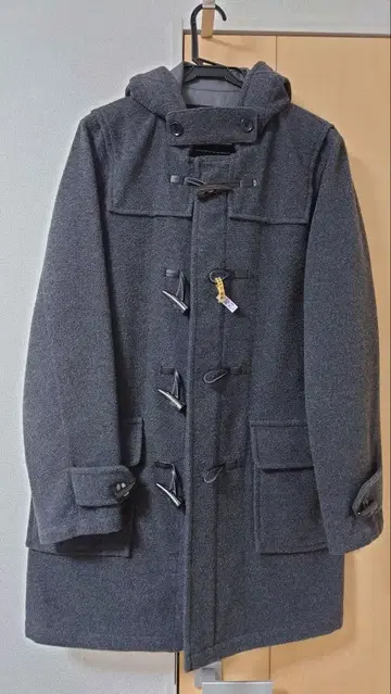 SUGO SHELL 그레이 더플 코트 M