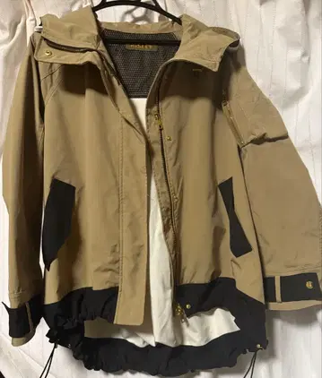 RISLEY 마운틴 후드티 베이지/블랙