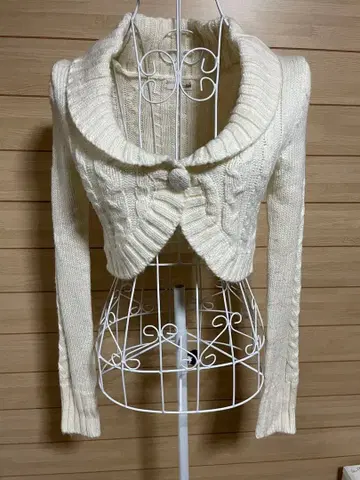 Liz Lisa 아이보리 케이블 짜임 니트