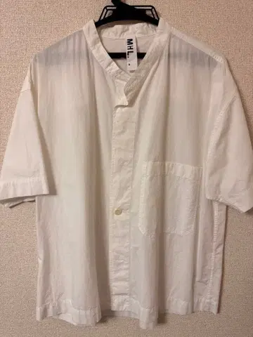 [ 미사용 새상품 ] MHL. 반팔 셔츠 화이트 M
