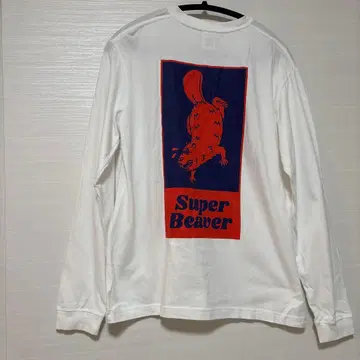 SUPER BEAVER 롱 T M 화이트