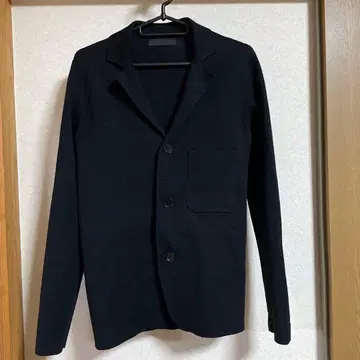 유니클로 블랙 테일러드 니트 자켓