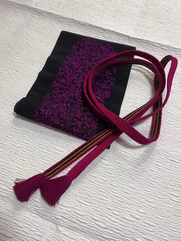 허리띠와 자수 장식용 깃 세트 캐주얼 기모노에