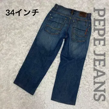 초와이드 와이드 데님 PEPE JEANS 남성용 LL 사이즈 34인치