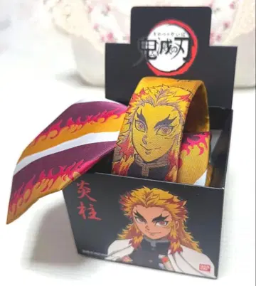 미사용 새상품 귀멸의 칼날 염주 렌고쿠 쿄쥬로 넥타이