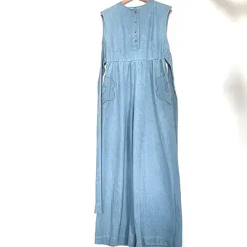 POPPY 아사기니뇨 올인원 데님 플라워