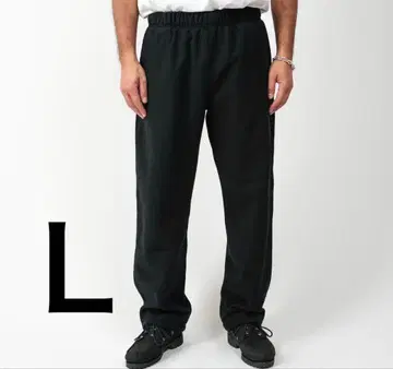 OVY 헤비 웨이트 와이드 스웻 팬츠 블랙 L