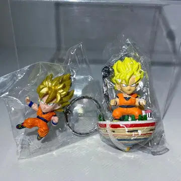 드래곤볼 피규어 초사이어인 손오공 키링 스트랩 [새상품급]