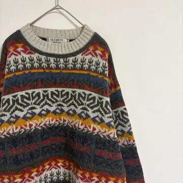 이탈리아제 Made in ITALY 빈티지 두꺼운 원단 울 니트